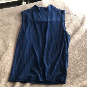 Blue halter top